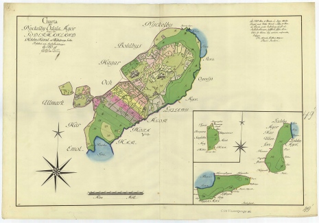 Karta över Nyckelby, Södermanland, från år 1783. Karta över Nyckelby, Södermanland, från år 1783.