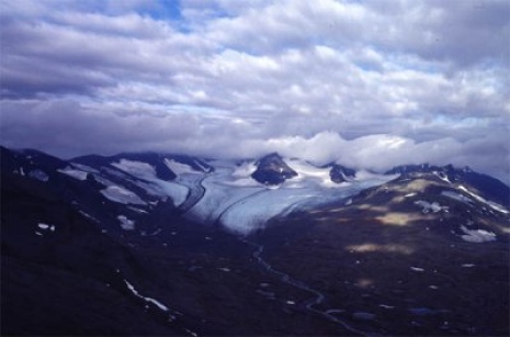 Pårteglaciären 21 Aug. 2000. Photo P. Klingbjer