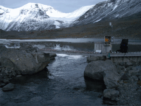 The Lillsjön hydrological station -downstream