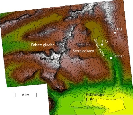 Tarfala Valley drainage basin